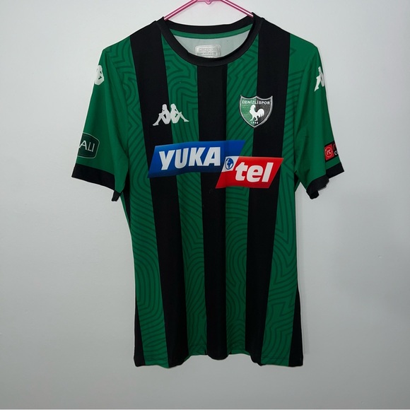 Kappa Denizlispor Turkey Jersey Mens Medium Green 2020 2021 Soccer Football - Picture 1 of 6